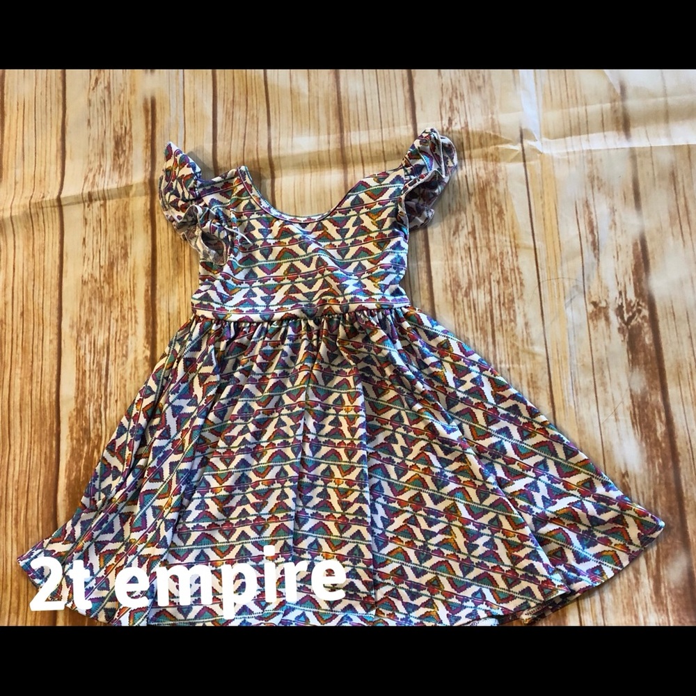 Nwt 2t southwest print empire dress dot dot smile